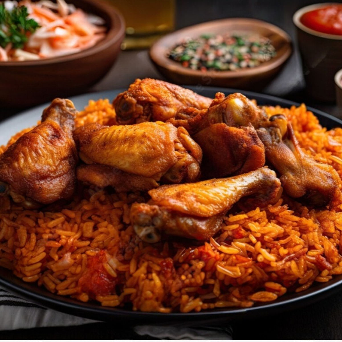 Jollof rice close-up